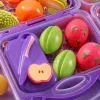 Purple Fruit Cutting Fun Toy Set, a children's educational puzzle and fun game, safe and non-toxic, suitable for young children to play Application Scenario